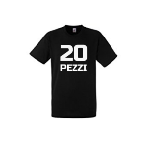 20 maglie in cotone personalizzate